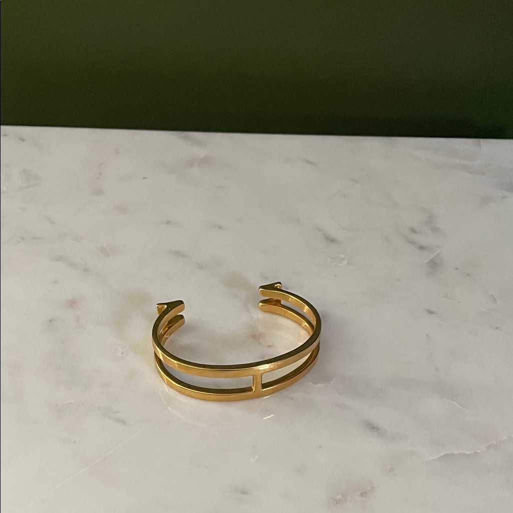 Carolina Herrera Gold Open Cuff Bracelet
